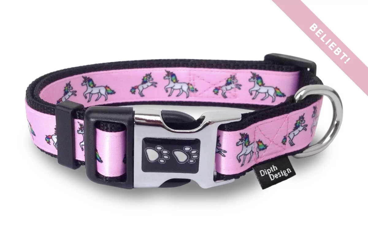 Hundehalsband Einhorn Design Hundehalsbänder