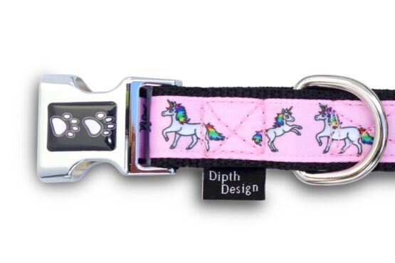 Hundehalsband pink einhorn