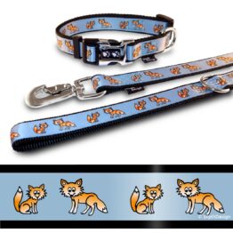 Hundehalsband Leine Set Fuchs Füchse