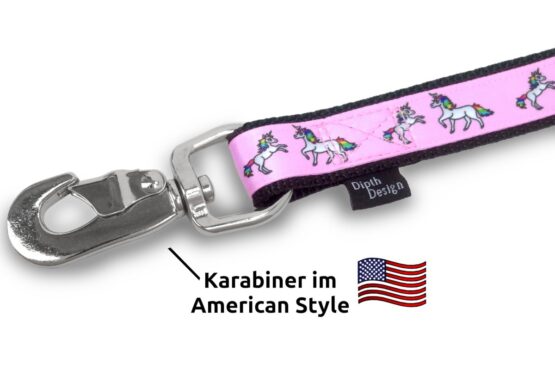 Hundeleine Einhorn Karabiner